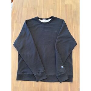 Champion Men Crewneck‎ Sweatshirt Black Authentic Athleticwear Size XL